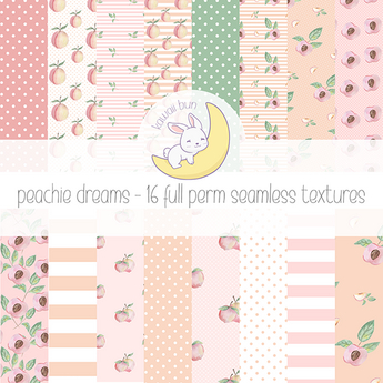 Second Life Marketplace - Kawaii Bun Peachie Dreams Seamless Textures